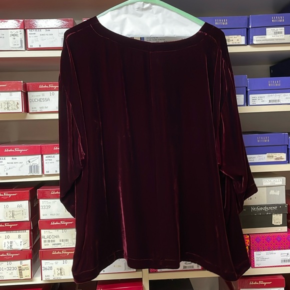 Eileen Fisher Faux crushed velvet set - Picture 2 of 5